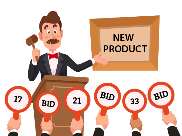 new product auction