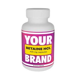 Betaine HCL 425mg Capsules