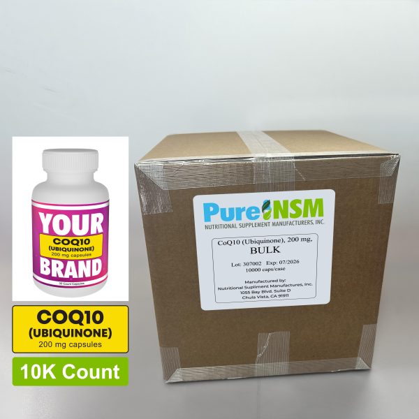 CoQ10 (Ubiquinone) 200mg HPMC Capsules