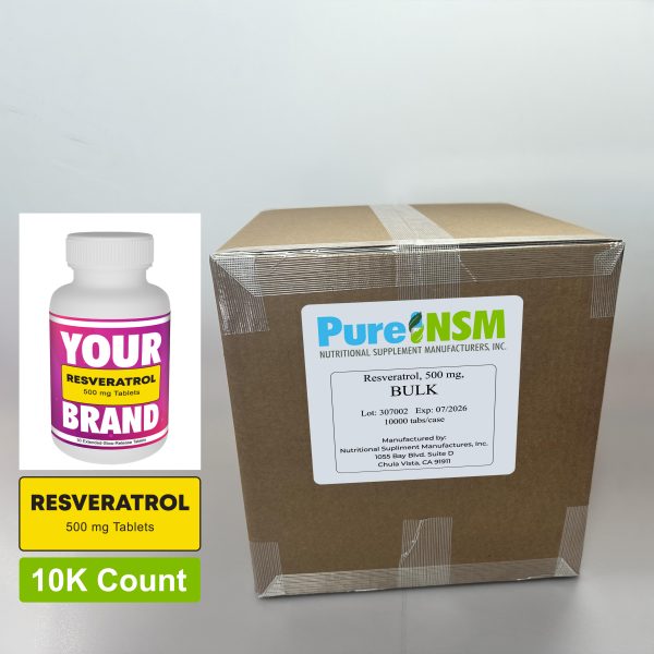 Resveratrol 500mg Extended-Slow-Release Tablets
