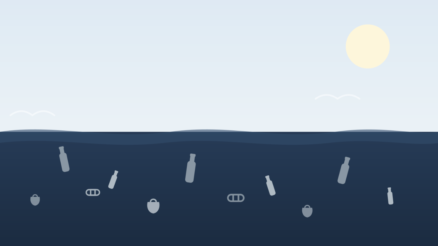 Plastic does not stay where it's thrown away