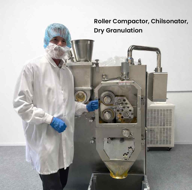 Dry granulation or roller compactor